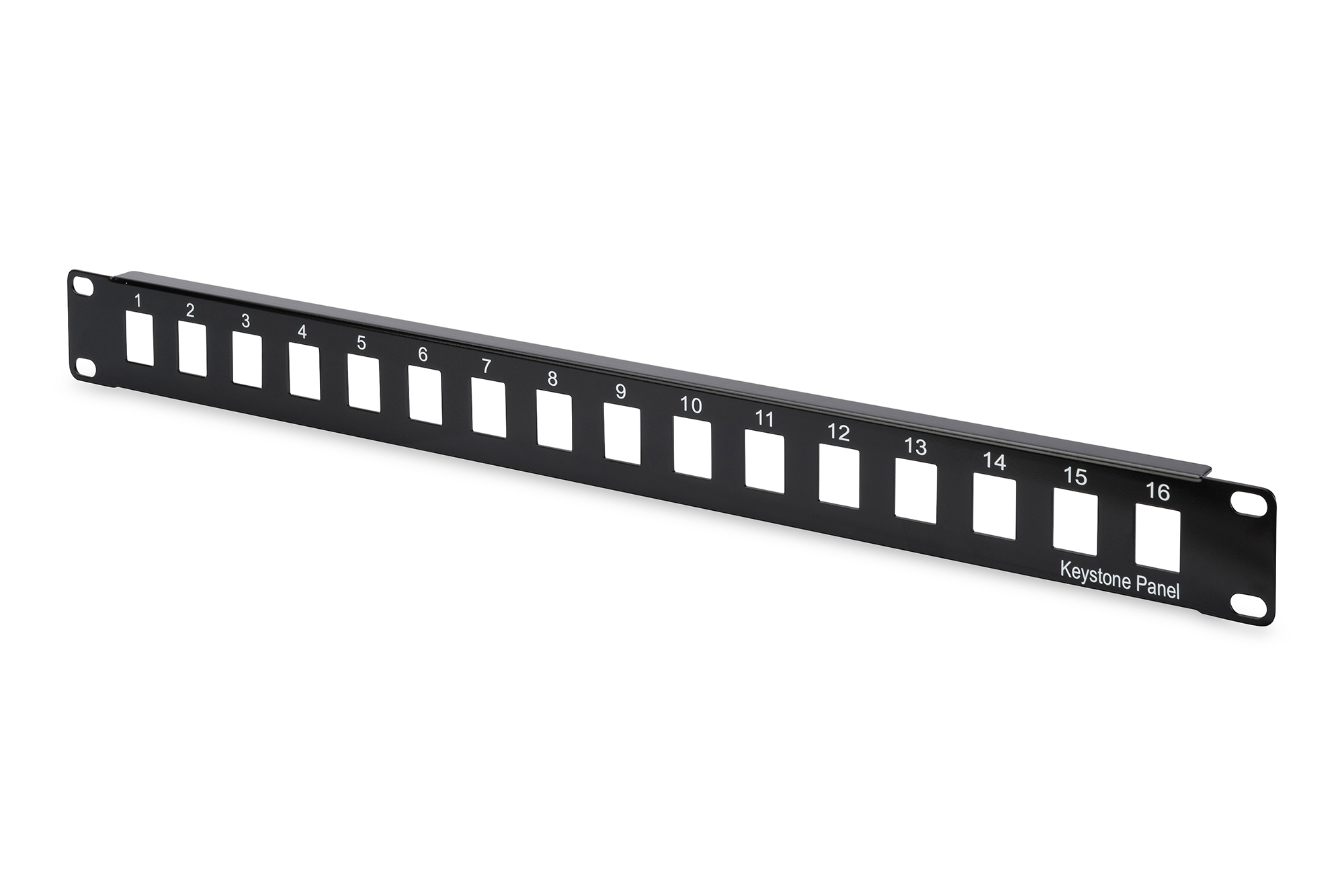 Digitus Professional DN-91400 Modulares Patch Panel 16-Port 1U 19" Blank Schwarz RAL 9005