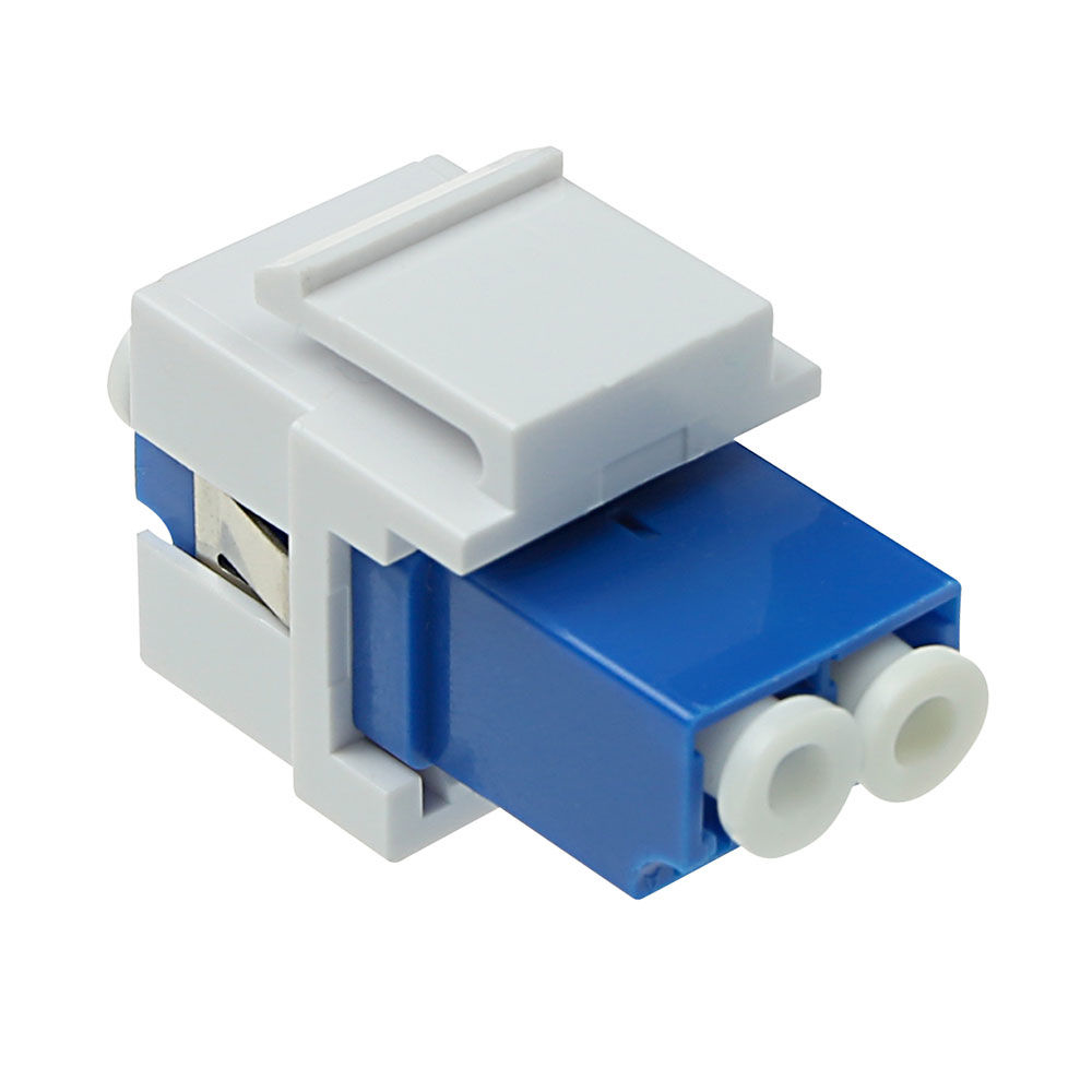 ACT TD4101 Keystone-Koppler LC/LC Duplex Glasfaser Blau, Weiß