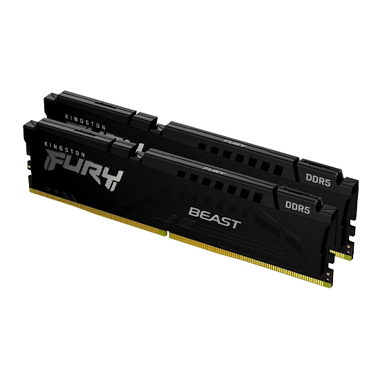 Kingston FURY Beast 32 GB RAM DDR5 6000 MT/s CL30 DIMM Kit Schwarz