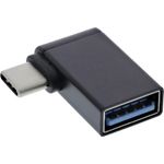 USB 3.1 Adapter OTG - Typ C Stecker an A Buchse 90° gewinkelt (Gen.1) (35805W)