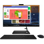 Lenovo IdeaCentre F0FY00MGGE. Produkttyp: All-in-One-PC. Bildschirmdiagonale: 68,6 cm (27"), HD-Typ: Full HD, Display-Auflösung: 1920 x 1080 Pixel, Panel-Typ: IPS. Prozessorfamilie: AMD Ryzen™ 7, Prozessor-Taktfrequenz: 2 GHz. Speicherkapazität: 16 GB, Interner Speichertyp: DDR4-SDRAM. Gesamtspeicherkapazität: 1 TB, Speichermedien: SSD. On-Board Grafikadaptermodell: AMD Radeon Graphics. Integrierte Kamera. Installiertes Betriebssystem: Windows 11 Home. Produktfarbe: Schwarz (F0FY00MGGE)