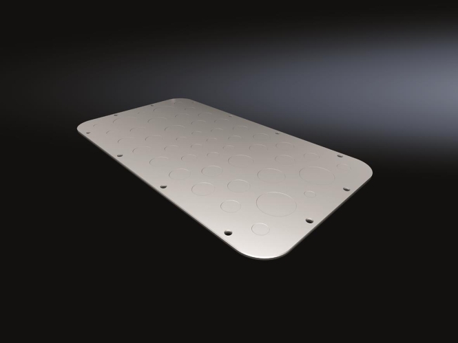 Metall-Flanschplatte AX metr. Vorprägung Gr. 6 401x221mm (2576100)