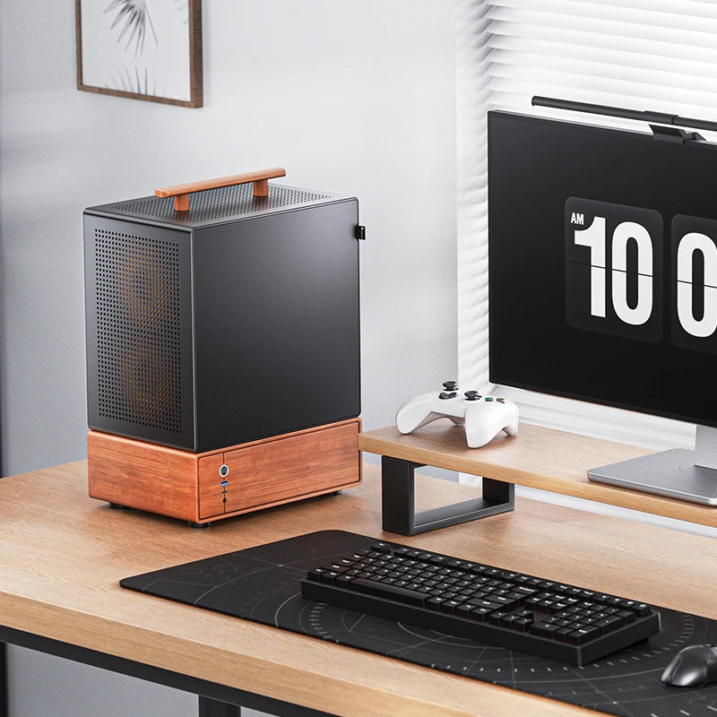 Jonsbo T7 BLACK PC-Gehäuse Midi-Tower mATX Tempered Glass Schwarz