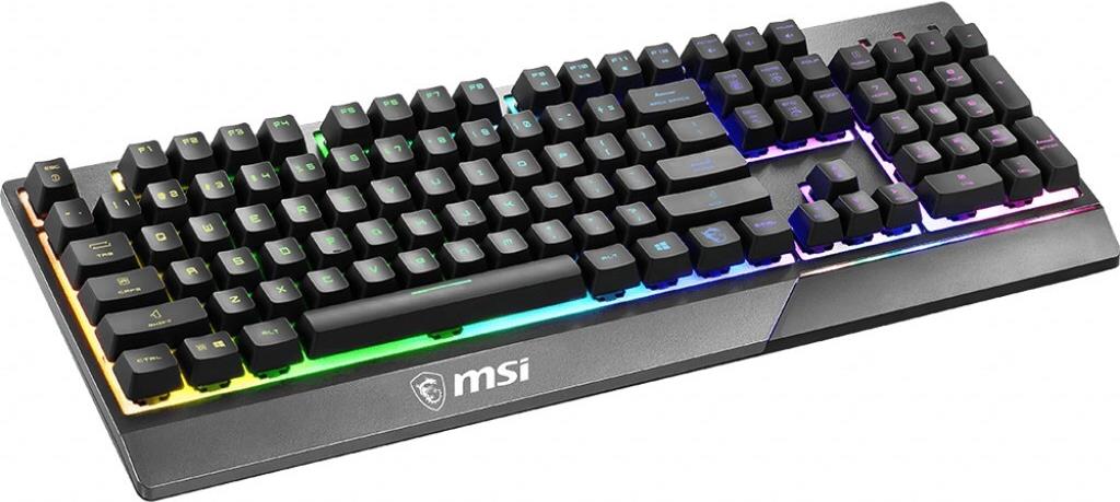 MSI Vigor GK30 Gaming-Tastatur mechanisch USB QWERTY USA RGB Schwarz