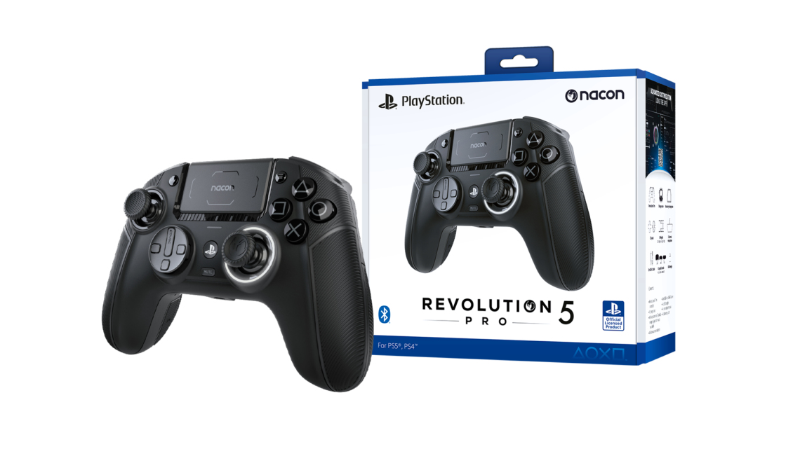 NACON Revolution 5 Pro Wireless Controller für PS5, PS4 & PC Schwarz