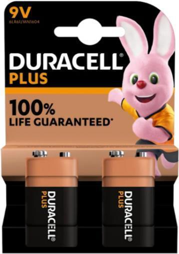 Duracell Batterie Plus NEW -9V (MN1604/6LR61) 2St. (142268)