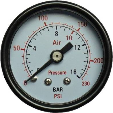 Aerotec Manometer Rückseite Außengewinde 1/4 (9415451)