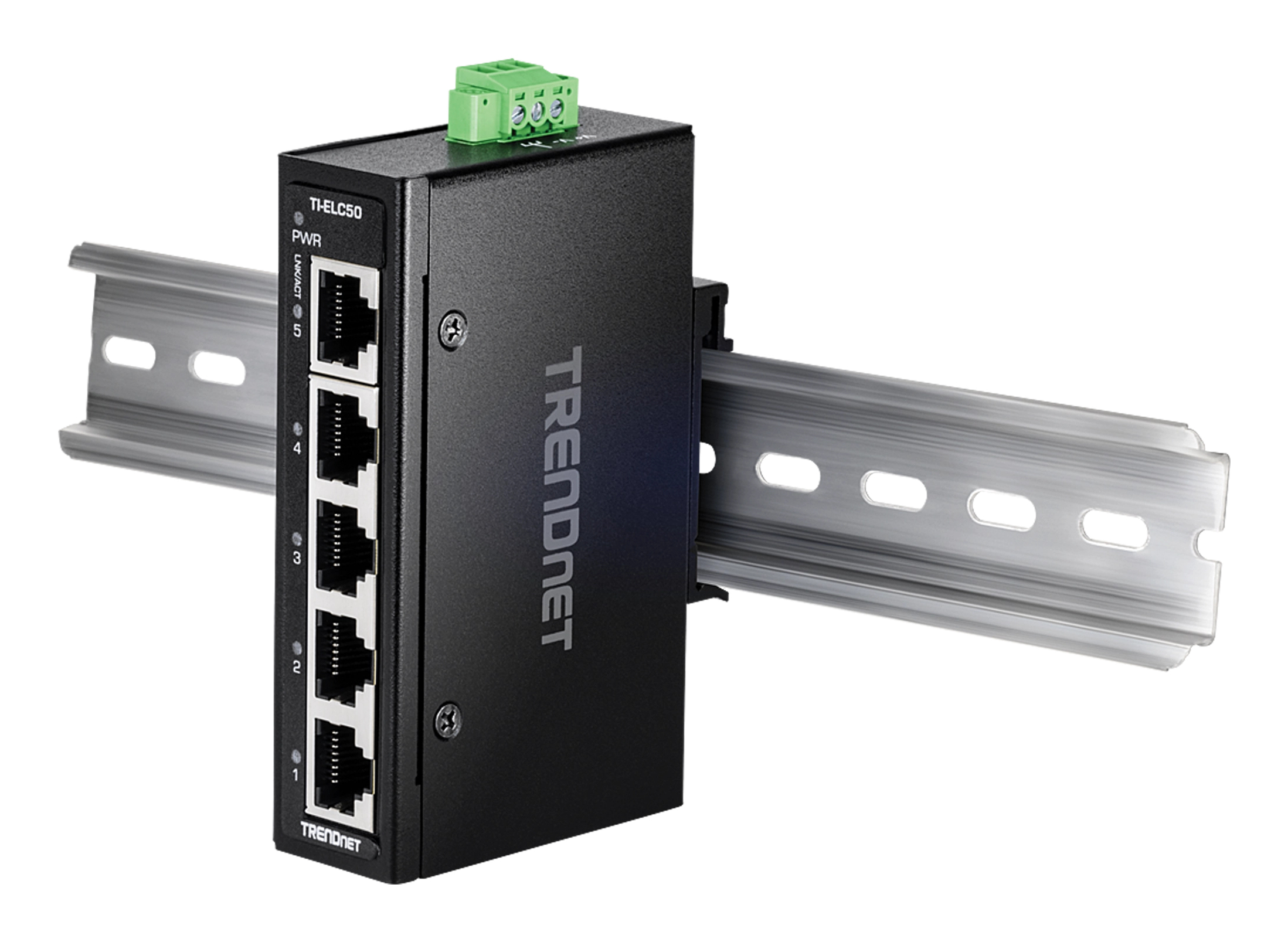 TRENDnet TI-ELC50 Industrial Fast Ethernet Switch 5-Port Schwarz