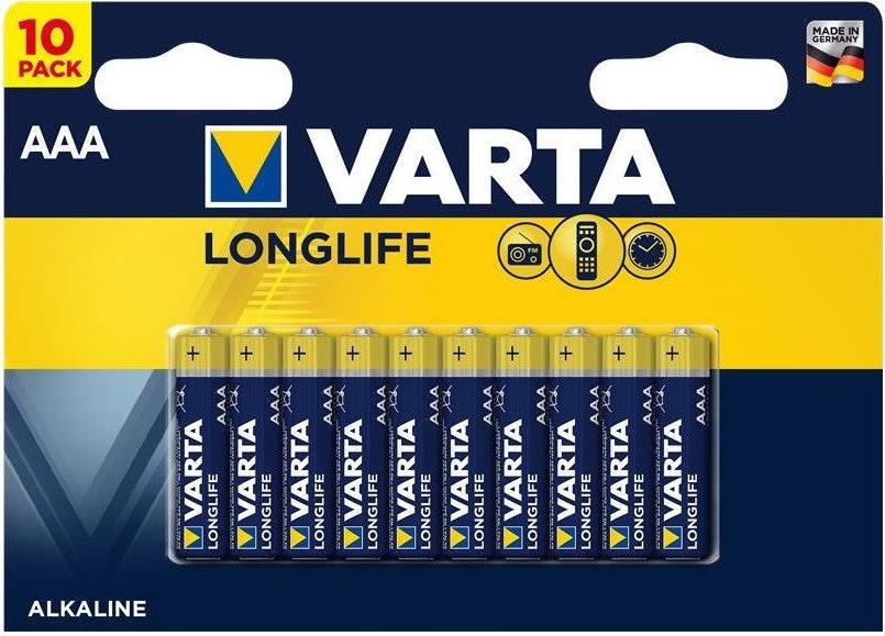 Varta Longlife - Batterie 10 x AAA / LR03 - Alkalisch
