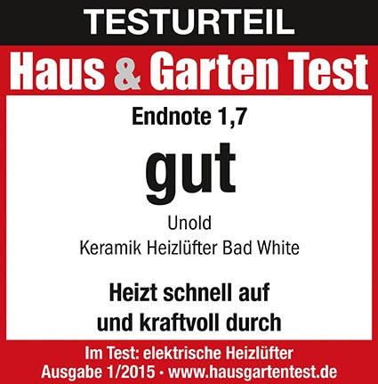 UNOLD 86440 Keramik-Heizlüfter 2000 W Weiß