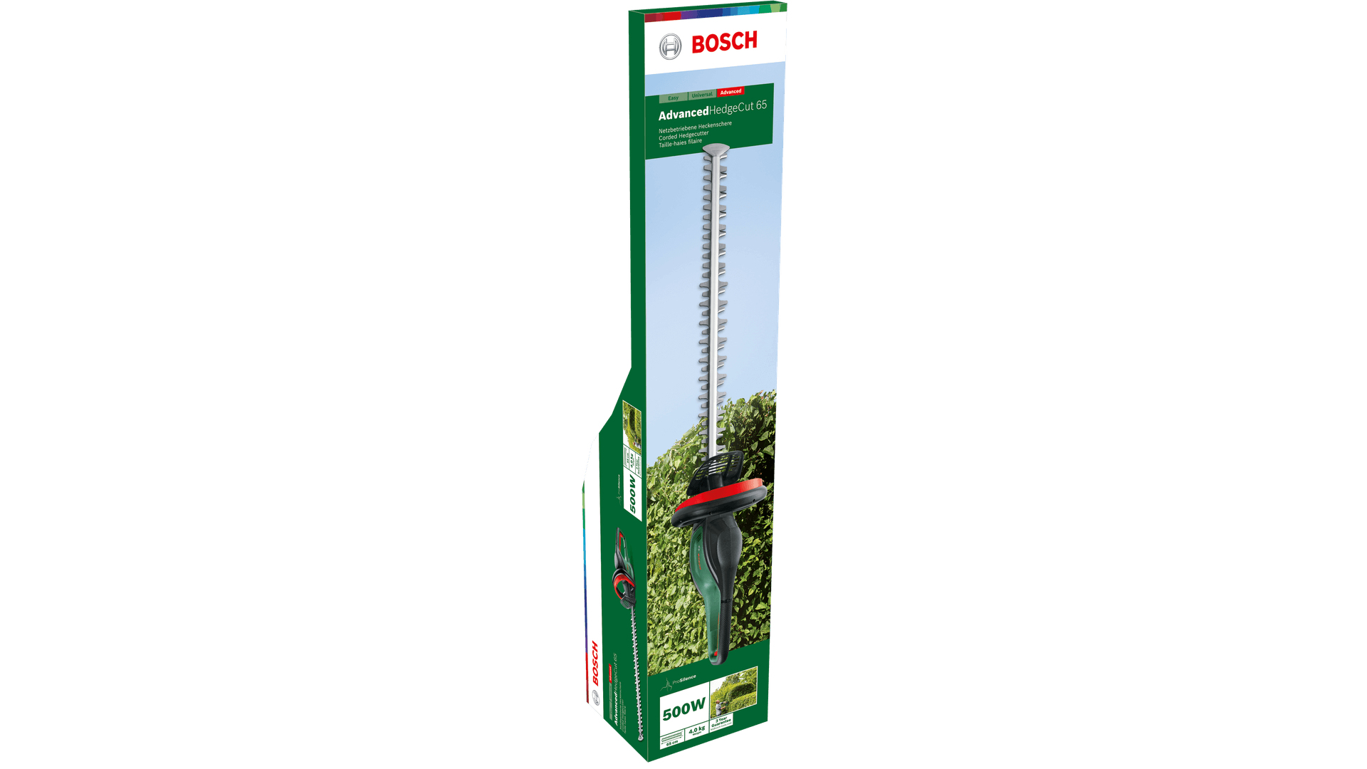 Bosch AdvancedHedgeCut 65 500 W 65 cm Elektro-Heckenschere Schwarz, Grün, Rot