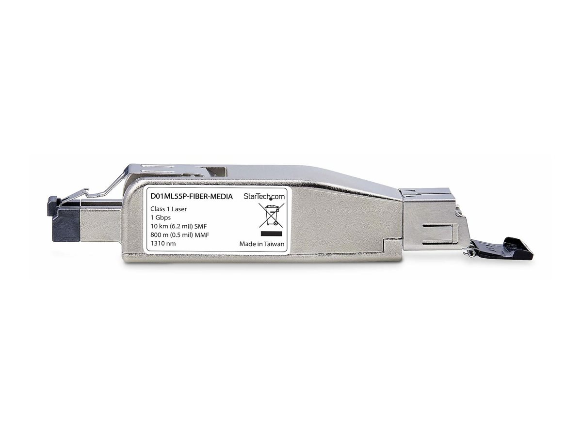 StarTech.com Gigabit Glasfaser Medienkonverter RJ-45 zu LC 1 Gbps Silber