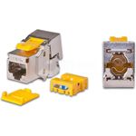 Wirewin WKS JACK KAT6A STP EA 48 Drahtverbinder Grau - Gelb (WKS JACK KAT6A STP EA 48)