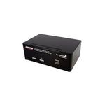 StarTech.com Dual DVI VGA 2 Port Monitor Audio Switch 2-fach KVM Umschalter USB2.0 1920x1200 (SV231DDVDUA)