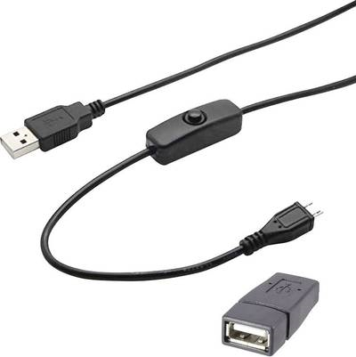 Renkforce USB 2.0 Verlängerungskabel [1x USB 2.0 Stecker A - 1x USB 2.0 Buchse A] 1.5 m Schwarz inkl. Ein/Aus-Schalter Renkforce (RF-4658937)