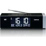 Lenco DAB+ Radiowecker CR-640BK Bluetooth 5.0, LCD-Display (CR-640BK)