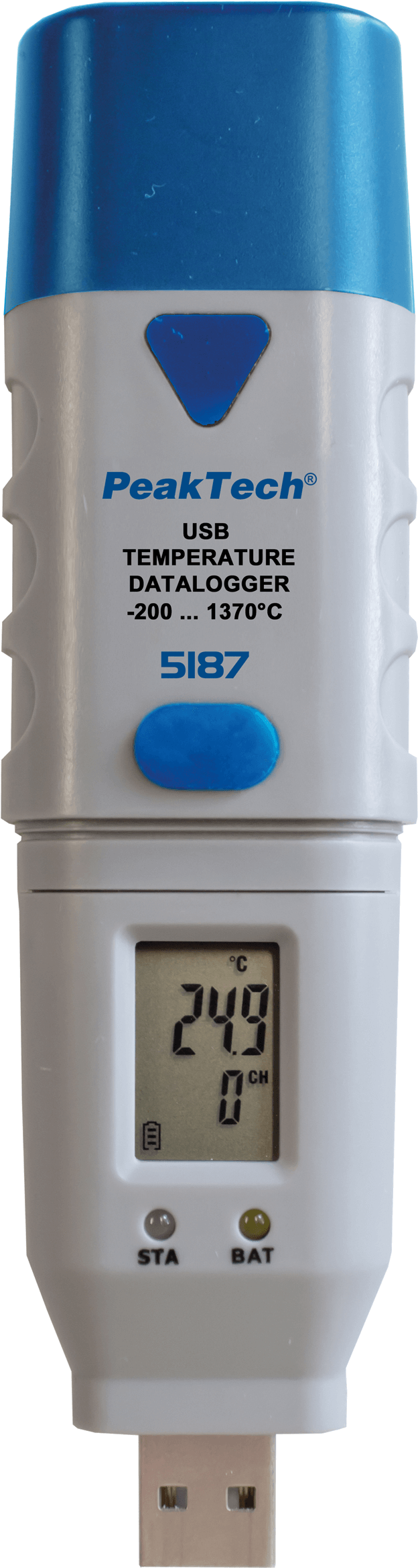 5187 - Datenlogger Typ-K Temperatur -200...+1300°C (P 5187)