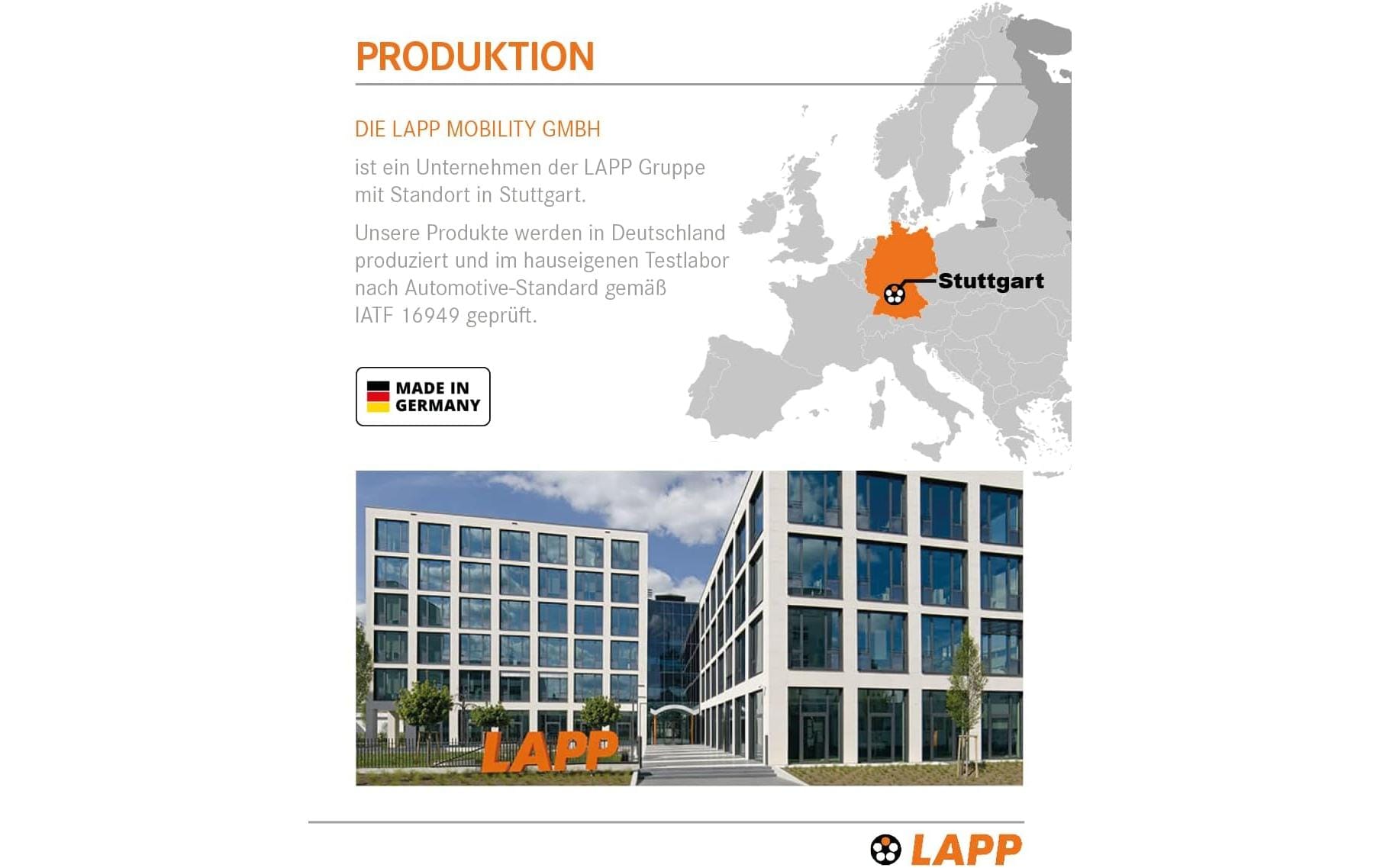 LAPP MOBILITY HELIX Ladekabel Typ 2 bis 7,4 kW 32 A 5 m Orange