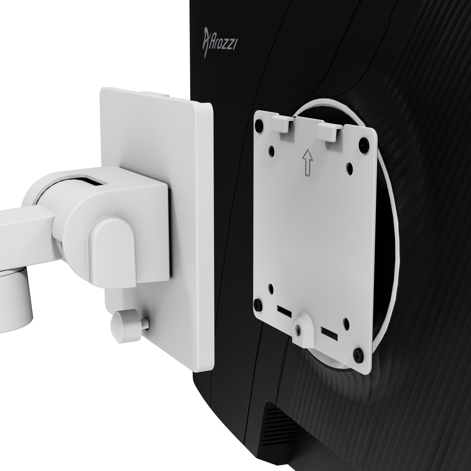 Arozzi Alzare Neo Pro Monitor-Tischhalterung 17"–49" bis 20 kg Weiß