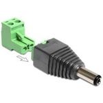 DeLOCK Adapter DC 2,1 x 5,5 mm male > Terminal Block (65422)