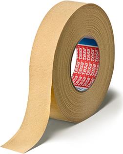 tesa Maler Krepp 4322 Papierabdeckband, 25 mm x 50 m stark gekreppt, sehr hohe Klebkraft, hohe Dehnungsreserve - 1 Stück (04322-00009-00)