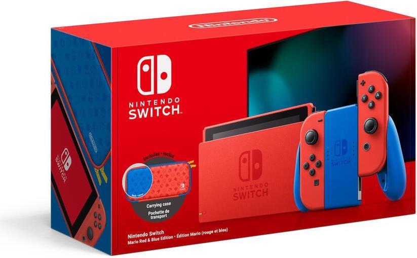 Nintendo Switch Mario Red Blue Edition Tragbare Spielkonsole 15,8 cm (6.2 ) 32 GB Touchscreen WLAN Blau Rot (10004540)  - Onlineshop JACOB Elektronik