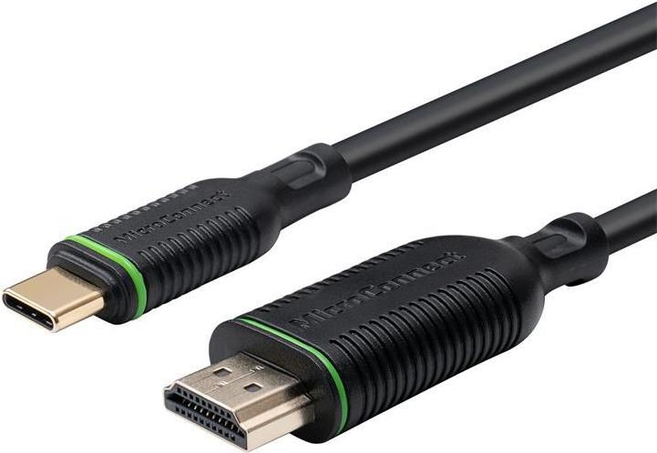 Microconnect MC-USBCHDMI3 Videokabel-Adapter 3 m USB C HDMI Typ A (Standard) Schwarz (MC-USBCHDMI3)