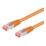 RNS® Patchkabel mit Rastnasenschutz, Cat. 6A, S/FTP, PIMF, halogenfrei, 500MHz, orange, 1,5m, Good Connections (8060-H015O)