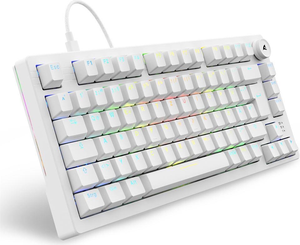 Sharkoon Gaming Tastatur Skiller SGK25 weiß DE (4044951041817)