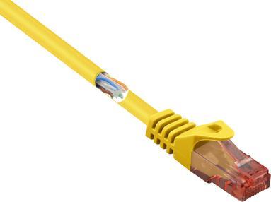 RF-5128866 RJ45 Netzwerkkabel Patchkabel CAT 6 U/UTP 2.00 m Gelb mit (RF-5128866)