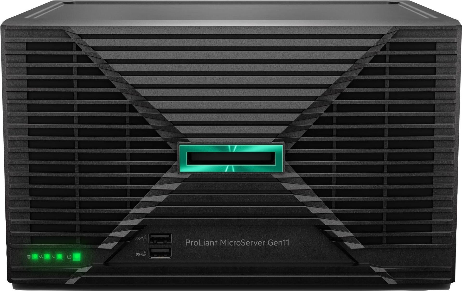HPE ProLiant MicroServer Gen11 Xeon E-2434 3.4 GHz 32 GB RAM 8 TB HDD Schwarz