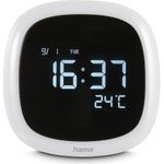 Hama Wecker Bora Bora mit Nachtlicht, dimmbar, USB, Weiß (00185862)