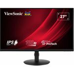 Viewsonic VG2708A-MHD. Bildschirmdiagonale: 68,6 cm (27"), Display-Auflösung: 1920 x 1080 Pixel, HD-Typ: Full HD, Bildschirmtechnologie: LED, Reaktionszeit: 5 ms, Natives Seitenverhältnis: 16:9, Bildwinkel, vertikal: 178°. Eingebaute Lautsprecher. VESA-Halterung, Höhenverstellung. Produktfarbe: Schwarz (VG2708A-MHD) (geöffnet)