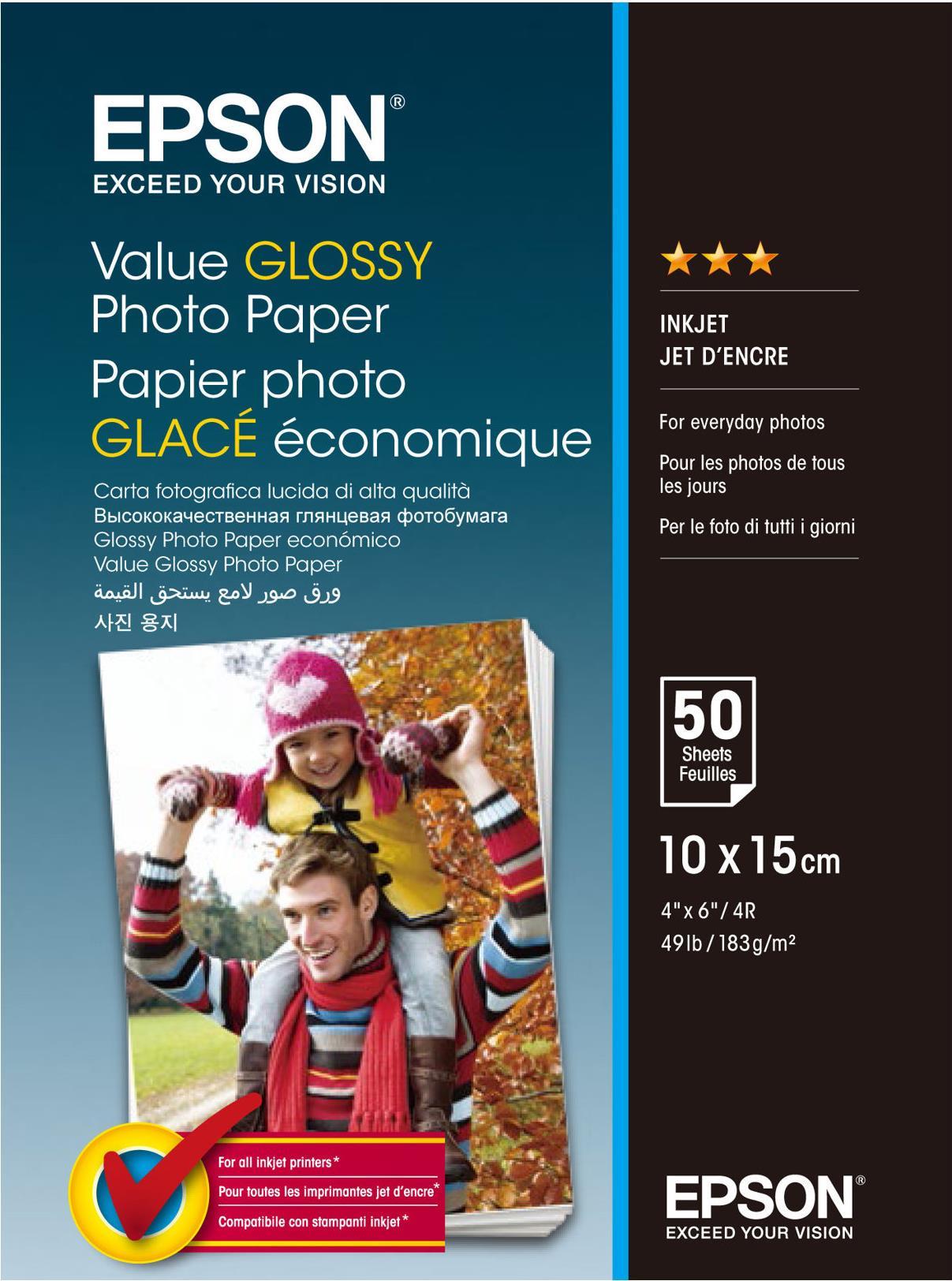 EPSON Paper/Value Glossy Photo 10x15cm 50sh