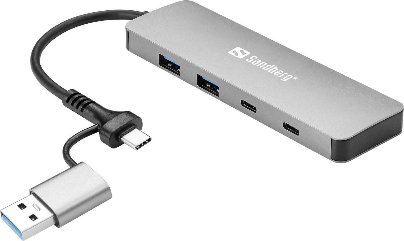 SANDBERG USB-C/A to 2xUSB-A+2xUSB-C Hub (136-64)