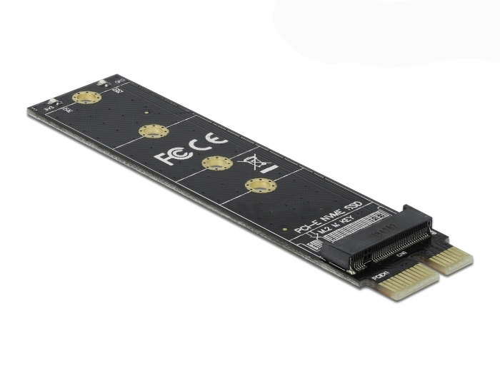 Delock Schnittstellenadapter PCI Express x1 zu M.2 Key M PCIe 4.0 Schwarz