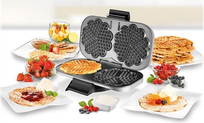 Unold UNOLD 48241 Doppel-Waffelautomat 1.2 kW Silber