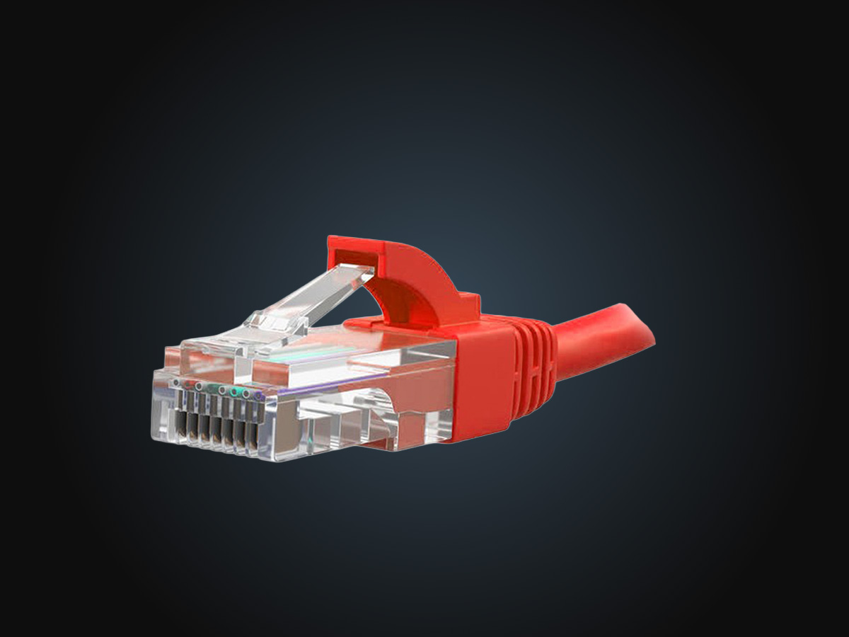 INCA Patchkabel Cat6 U/UTP RJ45 0,5 m 250 MHz Rot