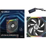 Lian Li UNI FAN SL Wireless ARGB PWM Lüfter - 120 mm schwarz (12SL1W1B)