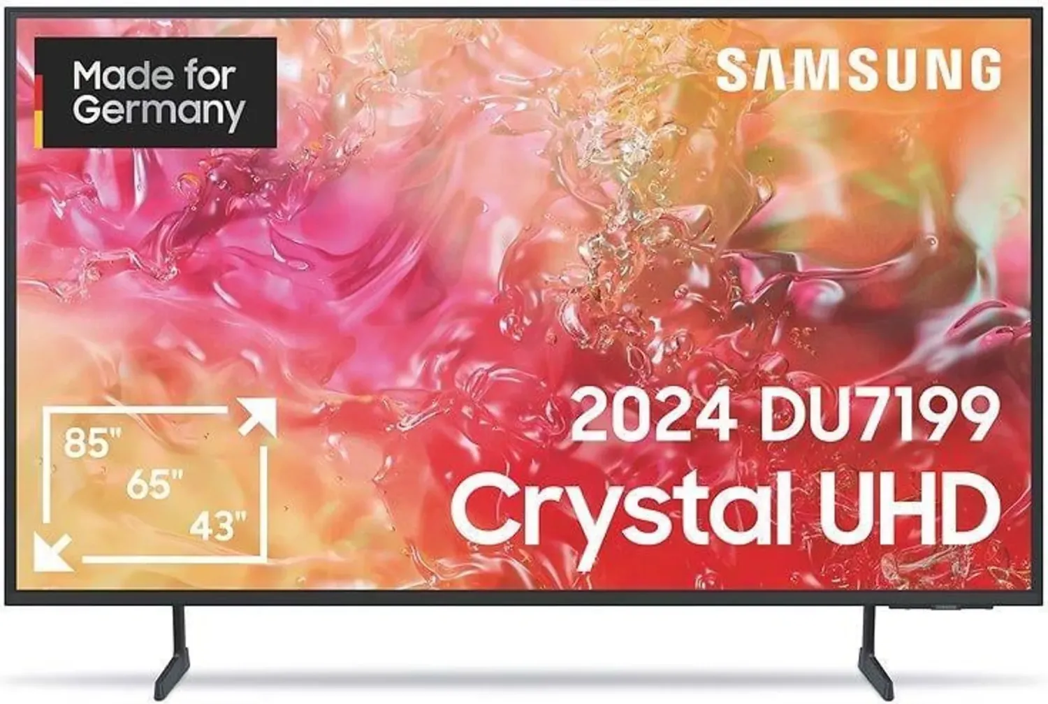 Samsung GU-75DU7199 LED-Fernseher 189 cm (75 Zoll), schwarz, UltraHD/4K, SmartTV, HDR 10+, WLAN, Bluetooth (GU75DU7199UXZG)