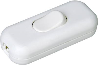 Kopp 191317000 Schnurschalter mit Zugentlastung Weiß 1 x Aus/Ein 2 A 1 St. (191317000)