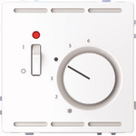 Merten Raumtemperaturregler 230 V mit Schalter und Zentralplatte (MEG5760-6035)