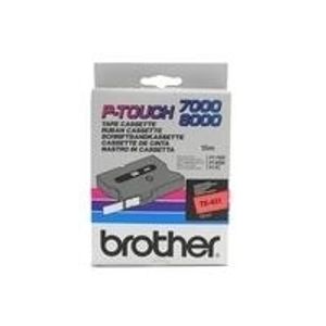 Brother - Etiketten - Schwarz, Rot - Rolle (1,2 cm) - 1 Rolle(n) (TX-431)