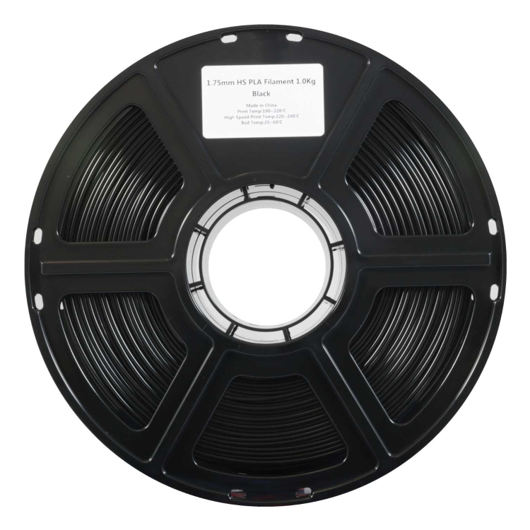 FlashForge HS PLA Filament 1,75 mm 1 kg Schwarz