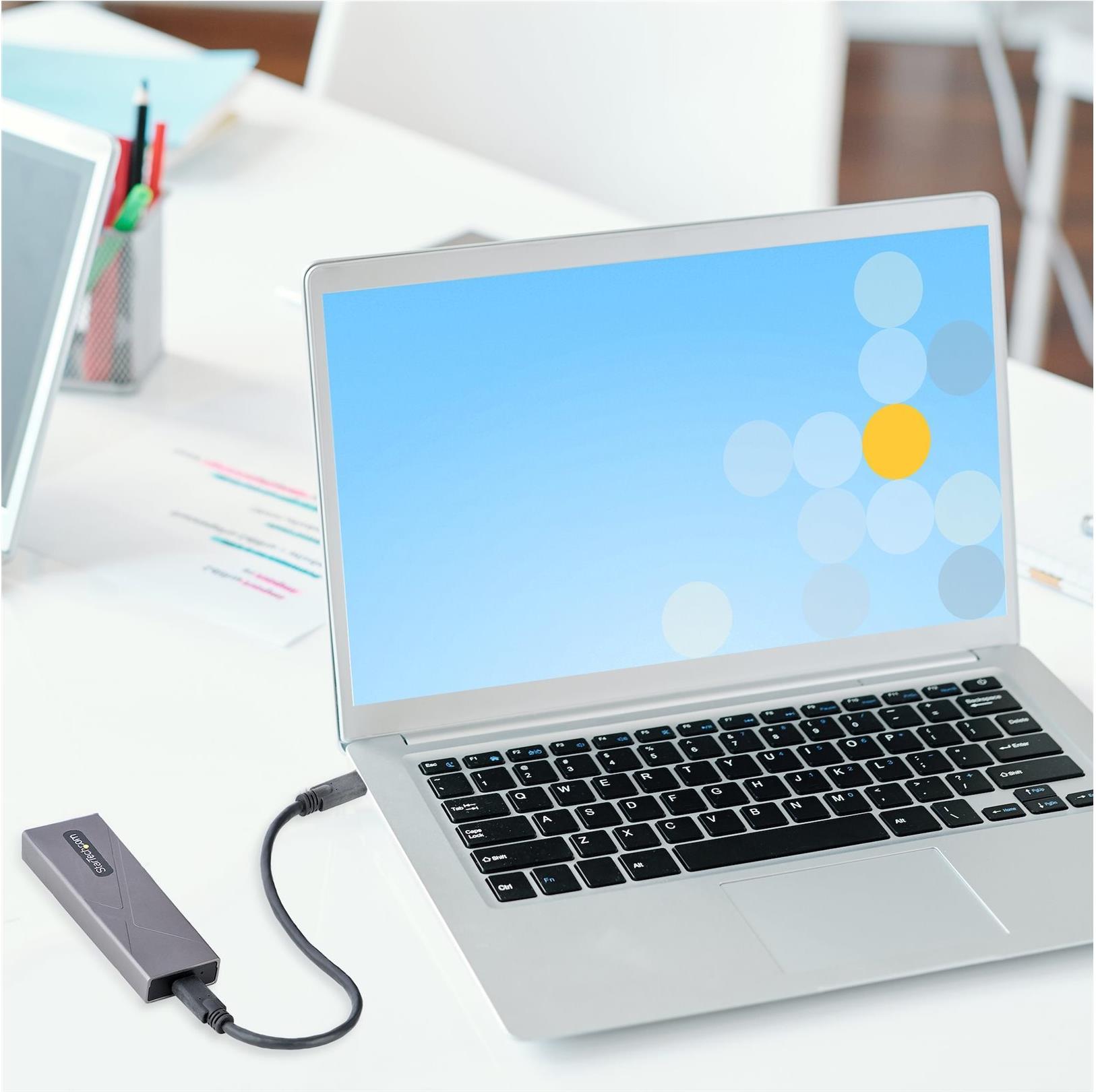 StarTech.com USB-C M.2 Externes Gehäuse für NVMe und SATA M.2 10Gbit/s Space-grau