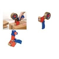 tesa Packer Handabroller für 50mm x 66m Rollen, blau-rot (56402-0-0- 56402-00002-00) (56402-00002-00)