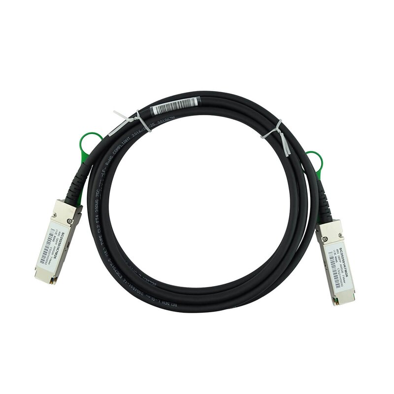 BlueLAN© passives QSFP Direct Attach Kabel, 40GBASE-CR4, Ethernet/Infiniband QDR, 30AWG, 3 Meter (SC252501K3M30-BL)