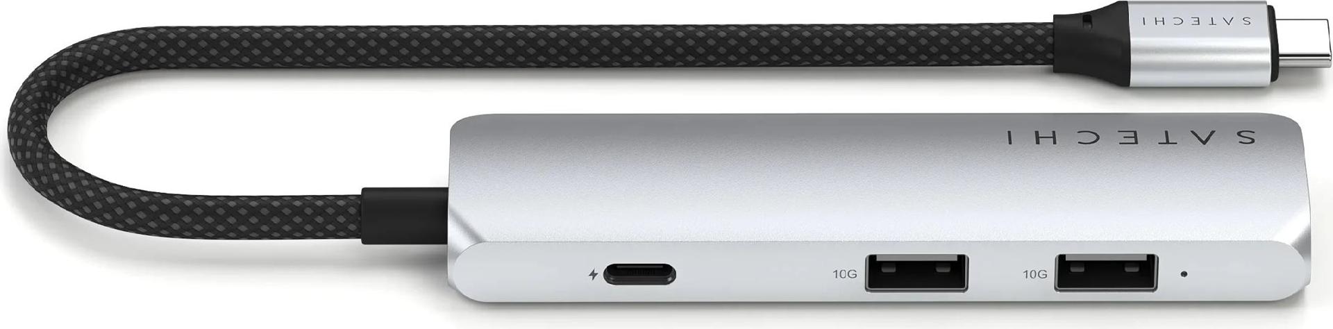 Satechi 4-in-1 Dockingstation USB-C HDMI 100W Power Delivery Silber