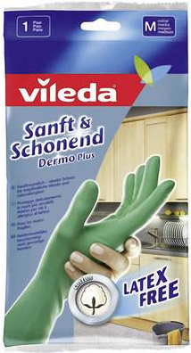 Vileda Gummi-Handschuhe Dermo Plus M 1 Paar (665)
