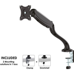 Neomounts NM-D500BLACK 1fach Monitor-Tischhalterung 25,4 cm (10) - 76,2 cm (30) Neigbar, Schwenkbar Schwarz